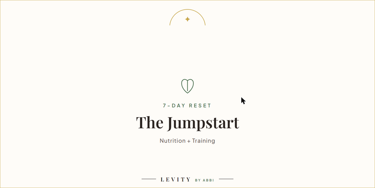 The Jumpstart: Nutrition + Training