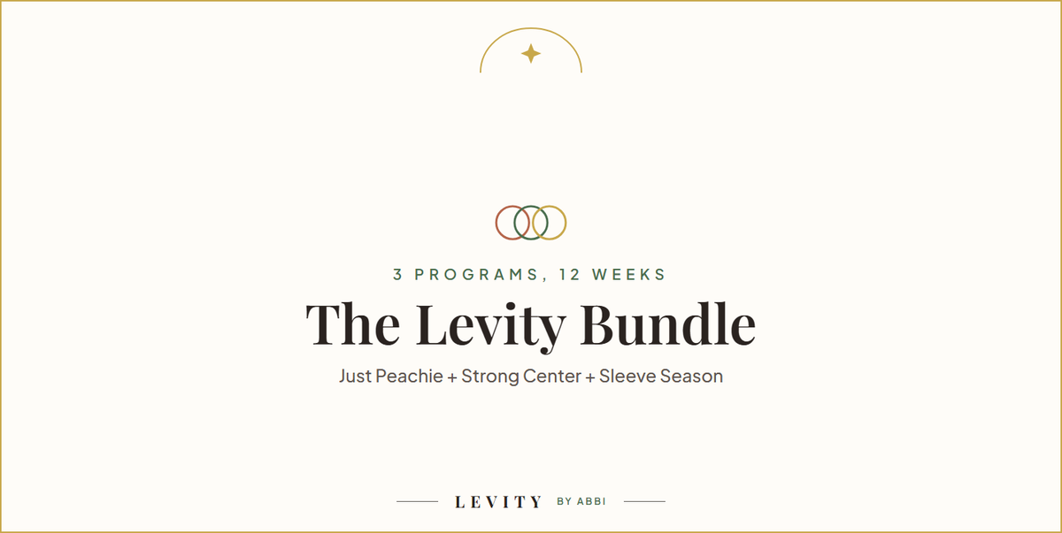 The Levity Bundle: three 4-week programs